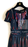 CHANEL 10A Black Multicolor Sequin Fringe Wool Tweed Dress 36 シャネル ブラック マルチカラー スパンコール フリンジ ウール ツイード ワンピース 即発