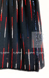 CHANEL 10A Black Multicolor Sequin Fringe Wool Tweed Dress 36 シャネル ブラック マルチカラー スパンコール フリンジ ウール ツイード ワンピース 即発