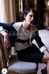 CHANEL 09S Black Ivory Two Tone Color Jacket 36 38 シャネル ブラック アイボリー 黒白 ツートンカラー ジャケット 即発