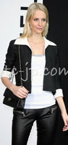 CHANEL 09S Black Ivory Two Tone Color Jacket 36 38 シャネル ブラック アイボリー 黒白 ツートンカラー ジャケット 即発