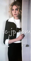CHANEL 09S Black Ivory Two Tone Color Jacket 36 38 シャネル ブラック アイボリー 黒白 ツートンカラー ジャケット 即発