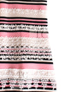 CHANEL 11C Pink Black Striped Cashmere Knit Dress 36 シャネル ピンク ブラック ストライプ ボーダー カシミア100% ニット ワンピース 即発