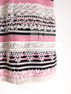 CHANEL 11C Pink Black Striped Cashmere Knit Dress 36 シャネル ピンク ブラック ストライプ ボーダー カシミア100% ニット ワンピース 即発