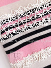 CHANEL 11C Pink Black Striped Cashmere Knit Dress 36 シャネル ピンク ブラック ストライプ ボーダー カシミア100% ニット ワンピース 即発