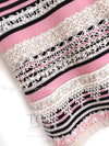 CHANEL 11C Pink Black Striped Cashmere Knit Dress 36 シャネル ピンク ブラック ストライプ ボーダー カシミア100% ニット ワンピース 即発