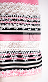 CHANEL 11C Pink Black Stripe Cashmere Knit Dress 36 シャネル ピンク ブラック ストライプ ボーダー カシミア100% ニット ワンピース 即発