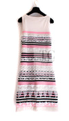 CHANEL 11C Pink Black Stripe Cashmere Knit Dress 36 シャネル ピンク ブラック ストライプ ボーダー カシミア100% ニット ワンピース 即発