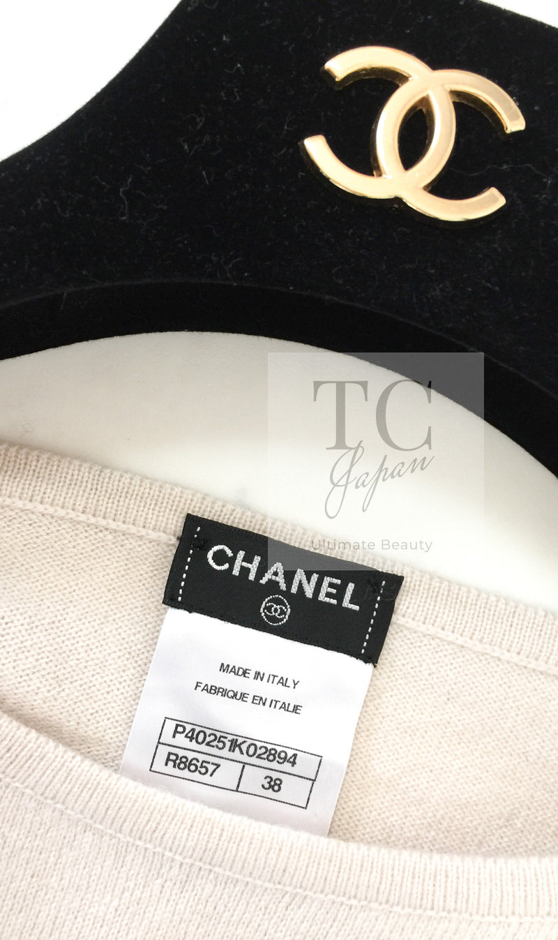 CHANEL 11C Pink Black Stripe Cashmere Knit Dress 36 シャネル ピンク ブラック ストライプ ボーダー カシミア100% ニット ワンピース 即発