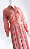 CHANEL 80's Vintage Pink Perfume Bottle CC Logo Print Silk Dress 40 シャネル ヴィンテージ ピンク 香水ボトル ココマーク シルク ワンピース 即発