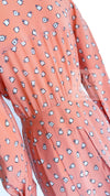 CHANEL 80's Vintage Pink Perfume Bottle CC Logo Print Silk Dress 40 シャネル ヴィンテージ ピンク 香水ボトル ココマーク シルク ワンピース 即発