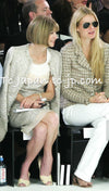 CHANEL 05S Metallic Gold Beige PearlButton Lesage Tweed Dress 36 シャネル メタリック ベージュ ゴールド ノースリーブ パール CC ボタン ルサージュ ツイード ドレス ワンピース 即発