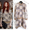 CHANEL 18A Beige Brown Gold Metallic Knit Dress 36 38 シャネル ベージュ ブラウン ゴールド メタリック ニット ワンピース 即発