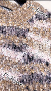CHANEL 18A Beige Brown Gold Metallic Knit Dress 36 38 シャネル ベージュ ブラウン ゴールド メタリック ニット ワンピース 即発