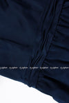 CHANEL 08C Navy Silk Dress 38 シャネル ネイビー サテン シルク ドレス ワンピース 即発