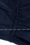 CHANEL 08C Navy Silk Dress 38 シャネル ネイビー サテン シルク ドレス ワンピース 即発