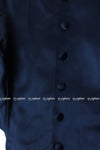 CHANEL 08C Navy Silk Dress 38 シャネル ネイビー サテン シルク ドレス ワンピース 即発