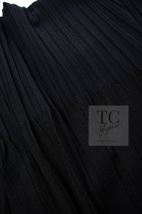 CHANEL 14C Black Sleeveless Belted Party Long Dress 38 シャネル ブラック ノースリーブ ベルト パーティー ニット ロング ワンピース 即発