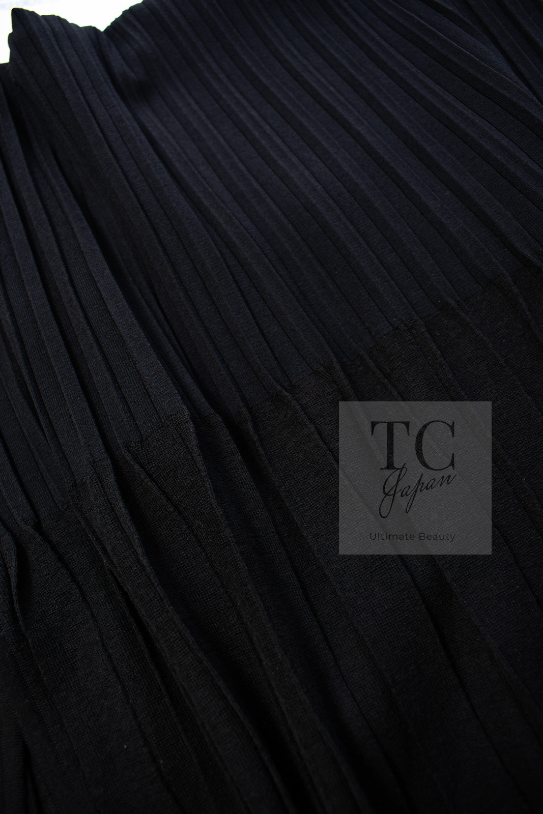 CHANEL 14C Black Sleeveless Belted Party Long Dress 38 シャネル ブラック ノースリーブ ベルト パーティー ニット ロング ワンピース 即発