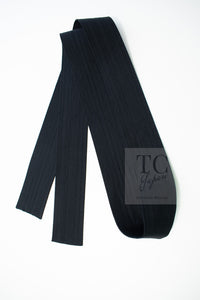 CHANEL 14C Black Sleeveless Belted Party Long Dress 38 シャネル ブラック ノースリーブ ベルト パーティー ニット ロング ワンピース 即発