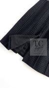 CHANEL 14A Black Wool Leather Tweed Dress 38 シャネル ブラック レザー ウール ツイード ワンピース 即発