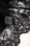 CHANEL 08A Navy Waffle Lace Trim Dress 34 シャネル ネイビー ワッフル レーストリム ワンピース 即発