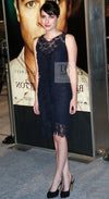 CHANEL 08A Navy Waffle Lace Trim Dress 34 シャネル ネイビー ワッフル レーストリム ワンピース 即発