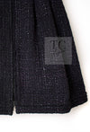 CHANEL 12A Black Purple Plum Sleeveless Cotton Dress 36 38 シャネル ブラック パープル プラム ノースリーブ コットン ワンピース 即発