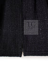 CHANEL 12A Black Purple Plum Sleeveless Cotton Dress 36 38 シャネル ブラック パープル プラム ノースリーブ コットン ワンピース 即発
