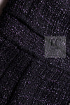 CHANEL 12A Black Purple Plum Sleeveless Cotton Dress 36 38 シャネル ブラック パープル プラム ノースリーブ コットン ワンピース 即発