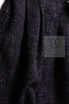 CHANEL 12A Black Purple Plum Sleeveless Cotton Dress 36 38 シャネル ブラック パープル プラム ノースリーブ コットン ワンピース 即発