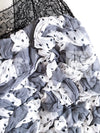CHANEL 02S White Gray Dots Silk Set Up Camisole & Pleated Skirt 38 40 シャネル ホワイト グレー セットアップ キャミソール ＆ プリーツ スカート 即発