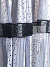 CHANEL 02S White Gray Dots Silk Set Up Camisole & Pleated Skirt 38 40 シャネル ホワイト グレー セットアップ キャミソール ＆ プリーツ スカート 即発