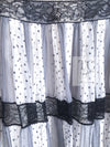 CHANEL 02S White Gray Dots Silk Set Up Camisole & Pleated Skirt 38 40 シャネル ホワイト グレー セットアップ キャミソール ＆ プリーツ スカート 即発