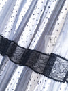 CHANEL 02S White Gray Dots Silk Set Up Camisole & Pleated Skirt 38 40 シャネル ホワイト グレー セットアップ キャミソール ＆ プリーツ スカート 即発