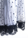 CHANEL 02S White Gray Dots Silk Set Up Camisole & Pleated Skirt 38 40 シャネル ホワイト グレー セットアップ キャミソール ＆ プリーツ スカート 即発