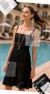 CHANEL 09S Black Tweed Dress 36 シャネル ブラック キャミソール ツイード ワンピース 冠婚葬祭 即発 - TC JAPAN