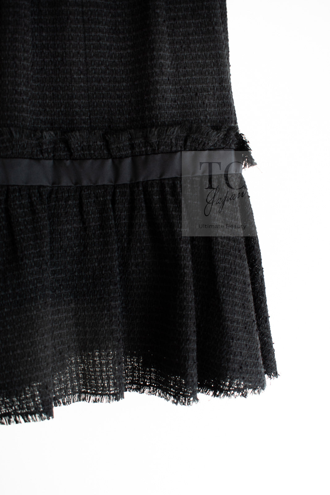 CHANEL 09S Black Tweed Dress 36 シャネル ブラック キャミソール ツイード ワンピース 冠婚葬祭 即発