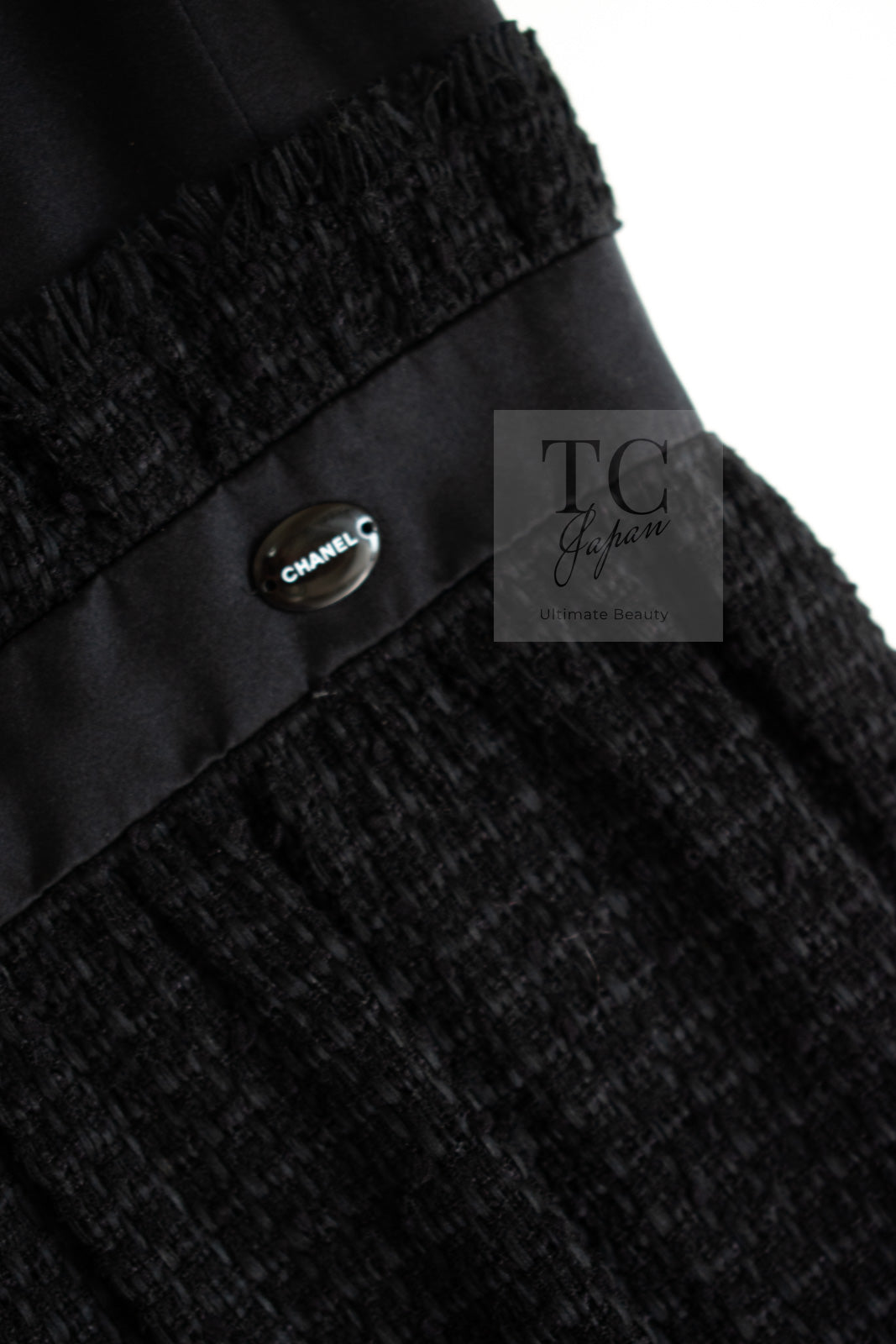 CHANEL 09S Black Tweed Dress 36 シャネル ブラック キャミソール ツイード ワンピース 冠婚葬祭 即発