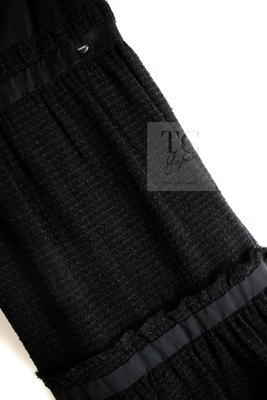 CHANEL 09S Black Tweed Dress 36 シャネル ブラック キャミソール ツイード ワンピース 冠婚葬祭 即発