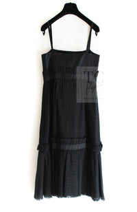 CHANEL 09S Black Tweed Dress 36 シャネル ブラック キャミソール ツイード ワンピース 冠婚葬祭 即発