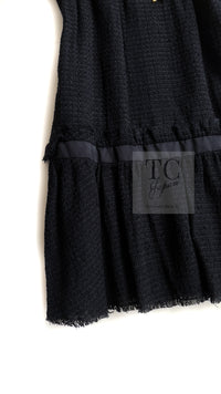 CHANEL 09S Black Tweed Dress 36 シャネル ブラック キャミソール ツイード ワンピース 冠婚葬祭 即発