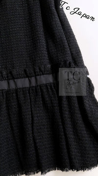 CHANEL 09S Black Tweed Dress 36 シャネル ブラック キャミソール ツイード ワンピース 冠婚葬祭 即発 - TC JAPAN