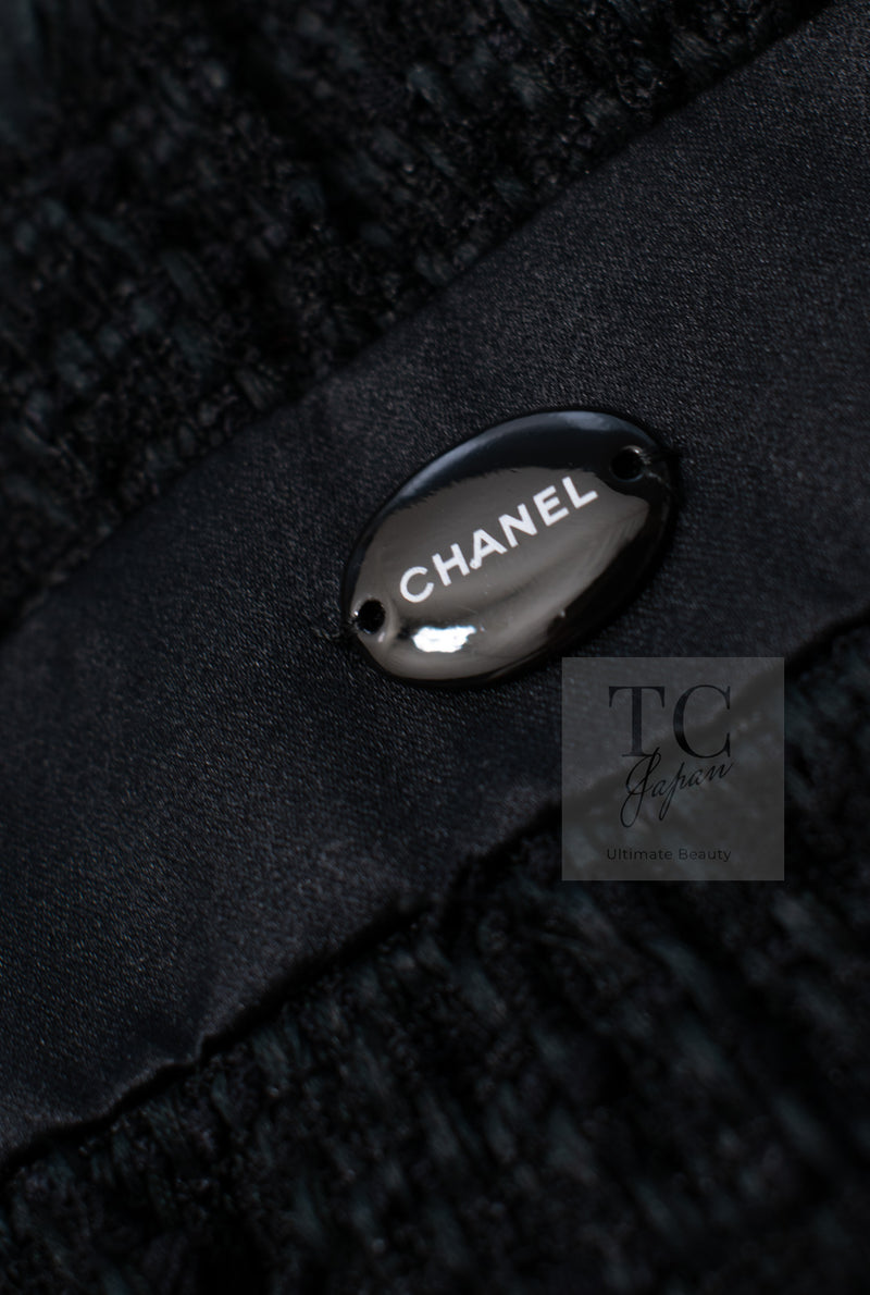CHANEL 09S Black Tweed Dress 36 シャネル ブラック キャミソール ツイード ワンピース 冠婚葬祭 即発