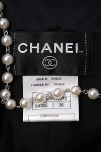 CHANEL 09S Black Tweed Dress 36 シャネル ブラック キャミソール ツイード ワンピース 冠婚葬祭 即発 - TC JAPAN