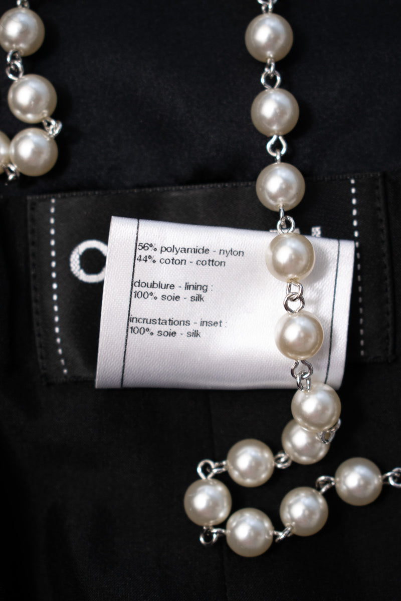 CHANEL 09S Black Tweed Dress 36 シャネル ブラック キャミソール ツイード ワンピース 冠婚葬祭 即発 - TC JAPAN