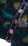 CHANEL 97A Black Green Watercolour Beaded Dress 34 36 シャネル ブラック グリーン CC ロゴ ビーズ装飾 ワンピース