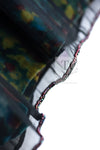 CHANEL 97A Black Green Watercolour Beaded Dress 34 36 シャネル ブラック グリーン CC ロゴ ビーズ装飾 ワンピース