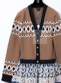 CHANEL 19A Cashmere Wool Sequin Knit Thick Dress 40 シャネル カシミア ウール スパンコール ストレッチ ざっくり ニット ワンピース 即発