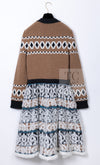 CHANEL 19A Cashmere Wool Sequin Knit Thick Dress 40 シャネル カシミア ウール スパンコール ストレッチ ざっくり ニット ワンピース 即発