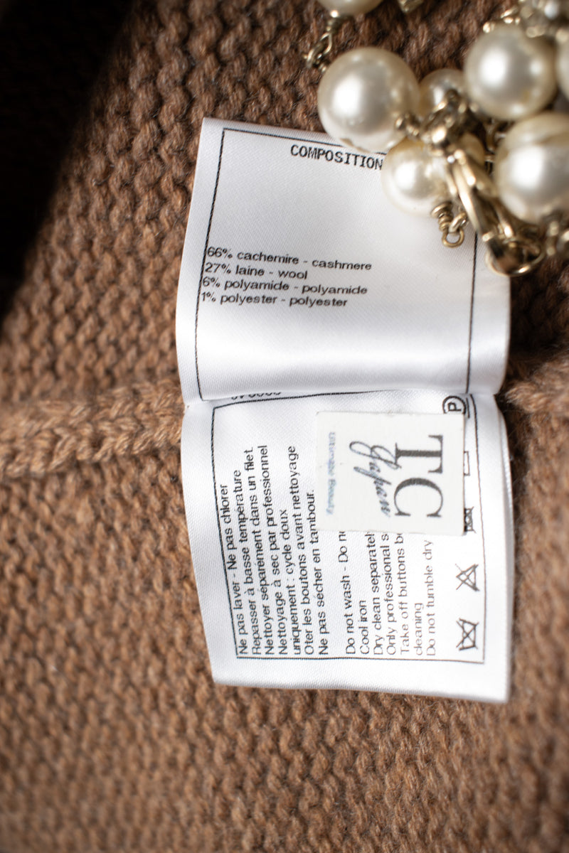 CHANEL 19A Cashmere Wool Sequin Knit Thick Dress 40 シャネル カシミア ウール スパンコール ストレッチ ざっくり ニット ワンピース 即発